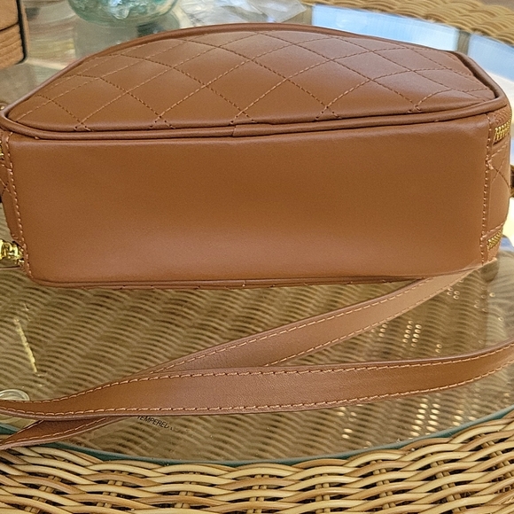 Joy & Iman cognac leather crossbody bag - Picture 14 of 14